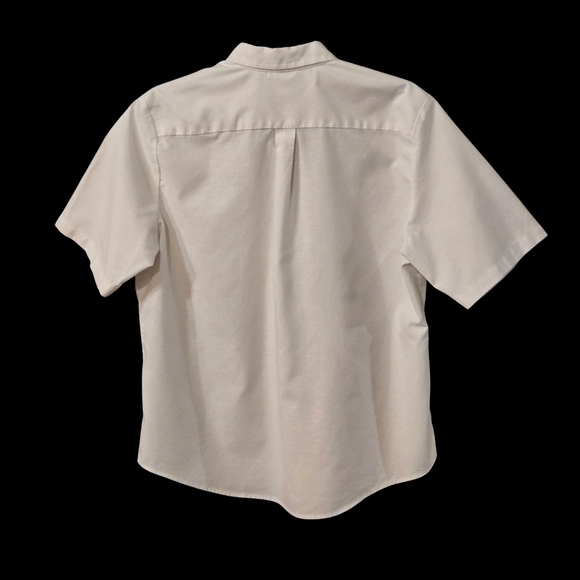 Edwards White & Red Casual Button Down Shirt Barber Shop Quartet Graphics size M - Picture 2 of 10